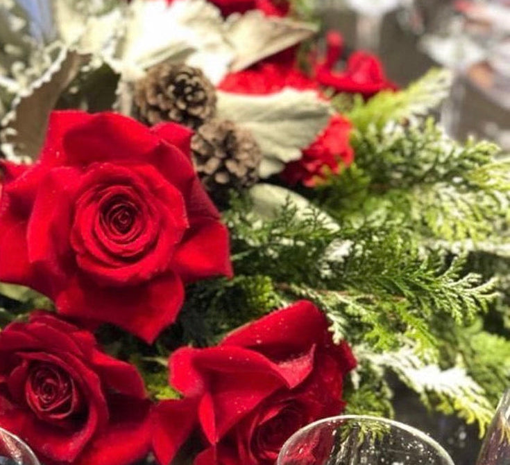 Centros de mesa Rosas de Luz